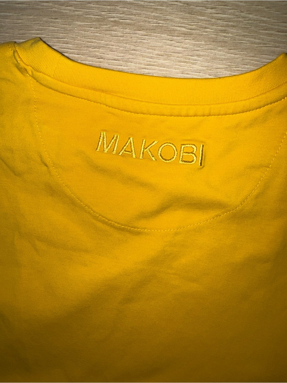 Makobi Jeans Black & Yellow Two-Tone "Go Harder" Tom and Jerry Embroidered Tee - Picture 6 of 7